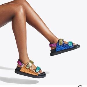Kurt Geiger Colorful Leather Sandals